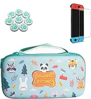 Switch Case Carrying Case for Nintendo Switch, with 20 Games Cartridges Protective Hard Shell Travel Pouch for Nintendo Switch Console & Accessories for Girl & Boy