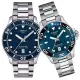 【TISSOT 天梭 官方授權】Seastar 1000海星300米潛水對錶-40+36mm/藍(T1204101104100/T1202101104100)