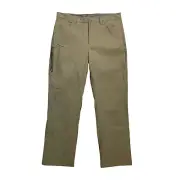 Eddie Bauer Pants 36 Fleece Lined Tech Cargo Cold Weather Outdoor Olive Green