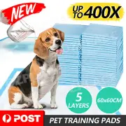 100/200/400Pk Pet Toilet Training Pads Puppy Dog Cat Pee Indoor Super Absorbent