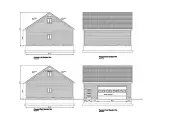 30'X30'- GARAGE PLANS GABLE ROOF GABLE END BARN PLANS 20-3030-GBL-5
