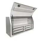 140 x 60 x 82cm White Flat Aluminium 4 Drawer Ute Tool Box Truck Trailer Toolbox