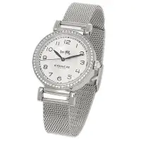 在飛比找蝦皮購物優惠-COACH 女錶 手錶 腕錶 鋼錶帶 銀 全新 100%正品