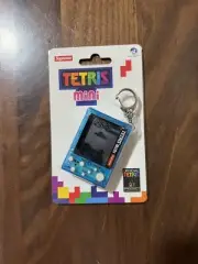 SUPREME/TETRIS MINI Blue LCD Rechargeable Handheld Game Device & Keychain