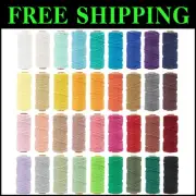 Colorful Macrame Cord Bulk - 36 Rolls of 3mm Cotton Twine for Creative Projects