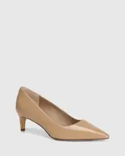Julia Hazelnut Patent Leather Pump