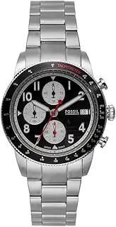 [FOSSIL] Men's Silver Stainless Steel Sport Tourer Analogue Watch, 42mm