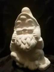 Sitting Thinker Gnome Ready to Paint Unpainted Ceramic Bisque