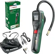 Bosch Cordless Electric Air Pump, Mini Compressor, Rechargeable, 150 PSI, 3.6 V, Autostop Function, LED, USB-C, Portable (EasyPump)