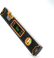 Mecurate Digital Level 15.7'' 15.7-Inch Level, Silver, Yellow, Black