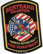 Bertrand Vol. Fire Dept., Missouri (3.5" x 5" size) fire patch