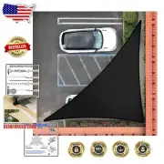 Custom Black Sun Shade Sail 11' x 18' x 21.1' - 3- Included