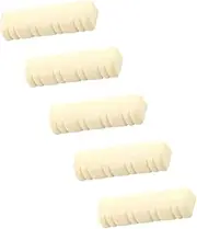 Abaodam 5pcs Mandolin Nut Blanks Durable Plastic Replacement Accessories for String Mandolin Wear Resistant Design for Enhanced Resonance and Tone