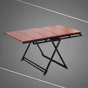 Folding Dining Table with Extendable Shelf for Convenient Storage and Space saving Solution