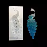 Silicone Peacock Chocolate Fondant Sugar-craft Candle Soap DIY Mould Clay Resin