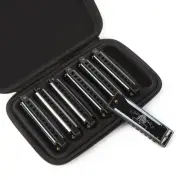 JDR Harmonica Set of 7 Key of C D E F G A Bb 10 Holes 20 Tones Blues Harp Dia...