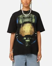 [GOAT CREW] Goat Crew X Halo Big Head Heavyweight T-shirt Black - Size 2XL 2XL Black
