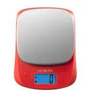 NUTRI FIT Ultra Slim Food Scale Digital Kitchen 1g Increment Measure in Red