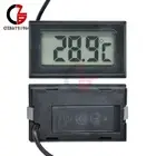 Digital LCD Probe Fridge Freezer Kitchen Thermometer Thermograph For Aquarium