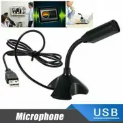 Mini USB Microphone Computer Mic for Desktop Laptop Notebook Voice Chat Record