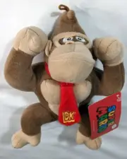 DK Donkey Kong 9" Plush Doll Stuffed Toy Official Licensed Nintendo Super Mario