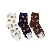 Beer Cake Soft Drinks Food Collection Women Socks. Good for gift. Made in Korea.