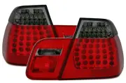 Mga Lights ng buntot for BMW 3 Series E46 98-01 Sedan Red Smoke LED LDBM41WS XIN