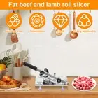 Frozen Meat Slicer Stainless Steel Manual Meat Slicer with Non Slip Sucker DemMu