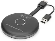 DIGITUS Click & Present Pro - HDMI Transmitter - for Wireless Presentation & Collaboration System - No Driver Required - Black