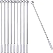 Blade Stirring Long Stir Paddle 19cm Swizzle Sticks Coffee Stirring Spoon Paddle Stirrer Reusable Stir Sticks Beverage Stirrers(10 pcs)