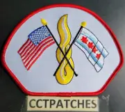 CHICAGO, ILLINOIS FIRE FLAGS DEPARTMENT PATCH IL