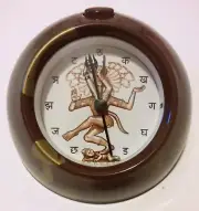 RARE NEW - BUDDHA SHIVA TABLE ALARM CLOCK BY THE UNEMPLOYED PHILOSOPHERS GUILD