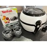 有購買證明 特福胖福TEFAL 氣炸鍋 9.8成新 保固1.9年 法國原裝 全機可拆洗進洗碗機 含酥炸籃烘烤杯螺旋攪拌棒