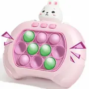 Handheld Game for Kids Age3+,Pop Game it Fidget Toys,Quick Push Game,Bubble Stress Pop Light Up Toys for Autistic Children Adults,Xmas Birthday Gifts for Boys,Girls,Teens,Adults,Rabbit
