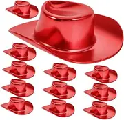 jojofuny 12pcs Mini Cowboy Hats for Dolls Fun Western Style Photo Booth Hats Decorations for DIY Projects and Parties for Keychains Creative Crafts