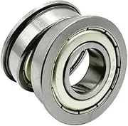 (5PCS) FR8ZZ 12.7 * 28.575/31.12 * 7.938mm Flange Bearings 1/2" x 1-1/8" x 5/16" Inch Metal Sealed Shielded Miniature Mini Bearing