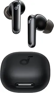 [Soundcore] P40i by Anker, Noise Cancelling Wireless Earbuds, Adaptive Noise Cancelling to Environments, Heavy Bass, 60H Playtime, 2-in-1 Case and Phone Stand, IPX5, Wireless Charging (Black)