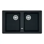 Franke Basis Double Bowl Sink - Black