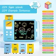 Talking Flash Cards Writing Board LCD Drawing Tablet Learning Toys for Kids Gift