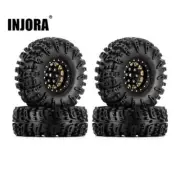 INJORA Brass Swamp Claw Mud Terrain 1.3 Wheels and Tires fr 1/18 1/24 RC Crawler
