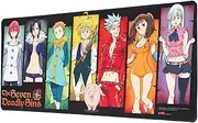 Grupo Erik Seven Deadly Sins XXL Mouse Mat - Desk Pad - 31.5 Inch X 13.78 Inch Non-Slip Rubber Base Mouse Pad, Gaming Mouse Pad, Keyboard Mouse Mat - Seven Deadly Sins Manga