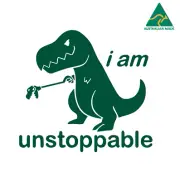 I Am Unstoppable Dinosaur Vinyl Decal Sticker 12 cm x 11 cm