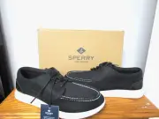 Sperry Men's Top-Sider Coastal Plushwave Black Nubuck Leather Shoes Size 10 M