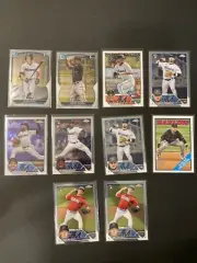 2023 Topps Miami Marlins 34 Card Lot Topps Chrome Bowman Chrome 1st Holliday RC