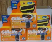 Gillette Fusion 5 Proglide Shield Defense Refill Cartridges 3X4= 12 Count