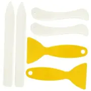 Bone Folders, Crease Makers, Scoring Tool, Plastic Bone Folder Paper 6 pcs
