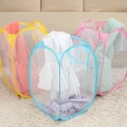 Nylon Durable Storage Baskets Clothes Hampers Dirty Clothes Bag Laundry Hamper