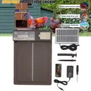 Automatic Chicken Coop Door Solar Powered Chicken Door with Timer Light Sensor