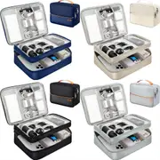 Electronics Travel Organizer Double Layer Cable Organizer Bag Watreproof Electronics Accessories Storage Bag