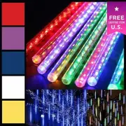 8 LED Waterproof ! Meteor Shower Rain Drop/Icicle Snow Christmas Tree Tube Light